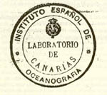 Sello identificativo del Laboratorio de Canarias del Instituto Español de Oceanografía
