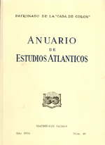 Cubierta de un número del Anuario de Estudios Atlánticos
