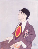 Caricatura de Néstor, de Manuel Reyes, 1914